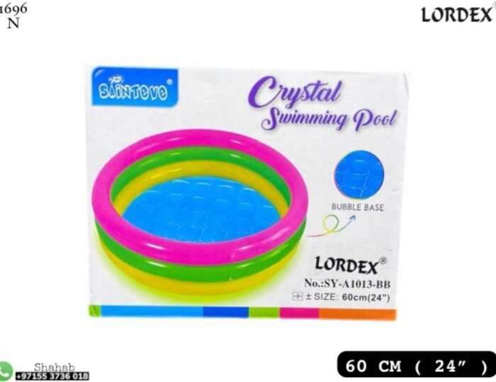 Lordex Inflatable Bathing/Swimming Tub for Kids and Adults Indoor and Outdoor Spa Swimming Pool with Air Filling Pump Multicolor