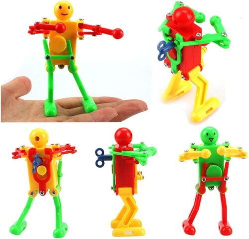 5 Pcs Funny Spring Wind-up Dancing Walking Robot Toy for Kids, Robot Playset for Kids Role Playing, Robots Theme Party Activity - Tradedubai.ae Wholesale B2B Market