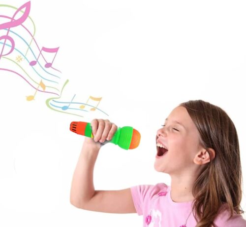 Childrens Toy Echo Microphone Mic Voice Changer Toy Gift Birthday Present Kids Party Random Color