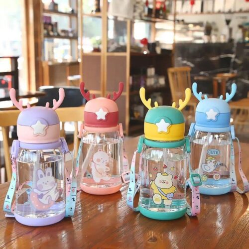 550ML Kids Water Bottle Outdoor Travel School Baby Water Bottle Cute Cartoon with Shoulder Strap for Boy Girl - Tradedubai.ae Wholesale B2B Market 550ML Kids Water Bottle Outdoor Travel School Baby Water Bottle Cute Cartoon with Shoulder Strap for Boy Girl - Tradedubai.ae Wholesale B2B Market