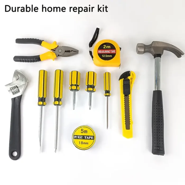 11pcs Multifunctional Combination Toolbox Portable Car Gift Tool Set Built-in Groove Design Box Storage Convenient Card Positioning Firm, Widely Used in Residential Daily Items Maintenance Engineering Construction, Home Construction and other Scenes - Tradedubai.ae Wholesale B2B Market