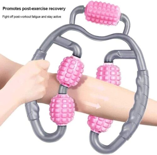 Massage Roller, Legs Muscle Massager, 5 Wheels Body Shaping Relaxation Roller, Multifunction Ring Clamp Waist 360° Massager- Pink - Tradedubai.ae Wholesale B2B Market Massage Roller, Legs Muscle Massager, 5 Wheels Body Shaping Relaxation Roller, Multifunction Ring Clamp Waist 360° Massager- Pink - Tradedubai.ae Wholesale B2B Market