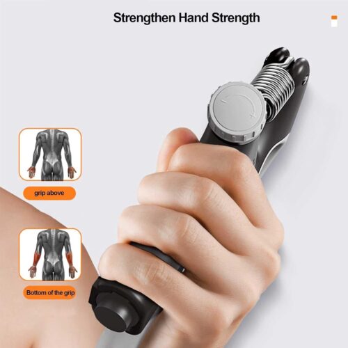 Sportex/ LIFETOP Hand Grip Strengthener, Adjustable R Shaped Hand Gripper, 10-100 Kg Electronic Forearm Exerciser With Counter, Hand Exerciser For Muscle Building And Injury Recovery For Athletes- JHW 026 - Tradedubai.ae Wholesale B2B Market