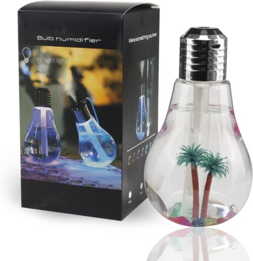 Colorful Light Bulb Humidifier Air Ultrasonic USB 400ML Essential Oil Diffuser Atomizer Freshener Mist Maker For Home Office ( Silver) - Tradedubai.ae Wholesale B2B Market Colorful Light Bulb Humidifier Air Ultrasonic USB 400ML Essential Oil Diffuser Atomizer Freshener Mist Maker For Home Office ( Silver) - Tradedubai.ae Wholesale B2B Market