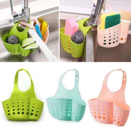 Kitchen Bathroom Sponge, Soap Silicone Hanging Organizer for Faucet Sink with Water Draining Holes (Multicolor) - Tradedubai.ae Wholesale B2B Market