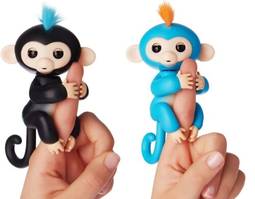 Finger Monkey Sensor Toy - 6 Ways Interactive Baby Monkey Toy for Kids Birthday Gift for Boys (Multicolor)