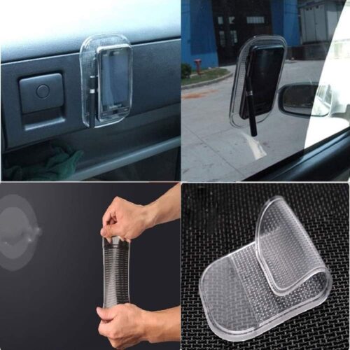 Anti-Slip Radar Detector Dash Mat, Non Slip Sticky Dashboard Pad Cell Phone GPS Holder
