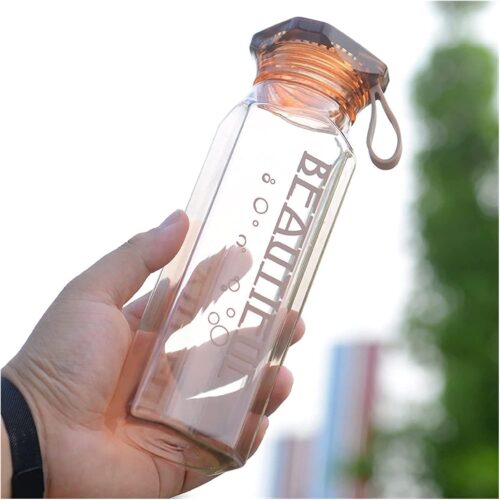 550ML Water Jug Fitness Water Bottle Transparent Frosted Plastic Square Cup Male And Female Outdoor Portable Water Cup Portable Rope Cup Drinking Water Bottles- Transparent Brown - Tradedubai.ae Wholesale B2B Market 550ML Water Jug Fitness Water Bottle Transparent Frosted Plastic Square Cup Male And Female Outdoor Portable Water Cup Portable Rope Cup Drinking Water Bottles- Transparent Brown - Tradedubai.ae Wholesale B2B Market