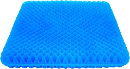 Egg Sitter Gel Cushion Double Thick Large Cushion Honey comb Design with Non-Slip Cover Relief Back Pain for car, office chair, wheelchair or home (Blue) - Tradedubai.ae Wholesale B2B Market Egg Sitter Gel Cushion Double Thick Large Cushion Honey comb Design with Non-Slip Cover Relief Back Pain for car, office chair, wheelchair or home (Blue) - Tradedubai.ae Wholesale B2B Market