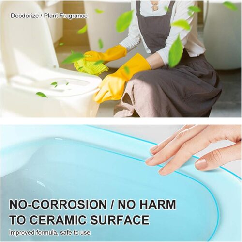 12-Piece Toilet Bowl Cleaner Bathroom Deodorant Effervescent Tablets White