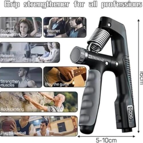 Sportex / LifeTop Hand Grip Strengthener with Adjustable Counting Grip for Muscle Building Wrist Training (Multicolor)- JHW025 - Tradedubai.ae Wholesale B2B Market