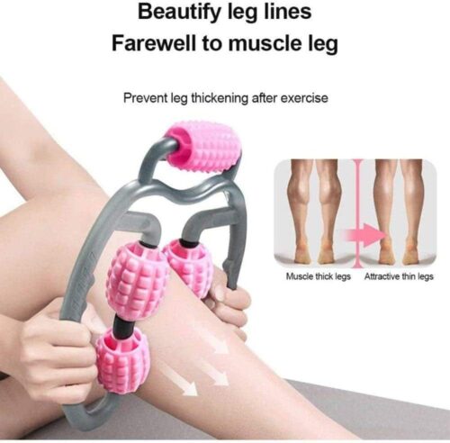 Massage Roller, Legs Muscle Massager, 5 Wheels Body Shaping Relaxation Roller, Multifunction Ring Clamp Waist 360° Massager- Pink - Tradedubai.ae Wholesale B2B Market Massage Roller, Legs Muscle Massager, 5 Wheels Body Shaping Relaxation Roller, Multifunction Ring Clamp Waist 360° Massager- Pink - Tradedubai.ae Wholesale B2B Market