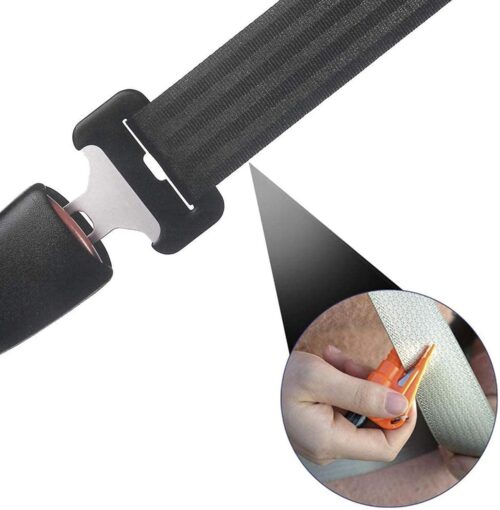 Emergency Escape Tool with Key Chain, Safety Window Glass Hammer for Cars, Car Seat Belt Cutter Emergency Escape Tool Glass Break Hammer ( Multicolor)