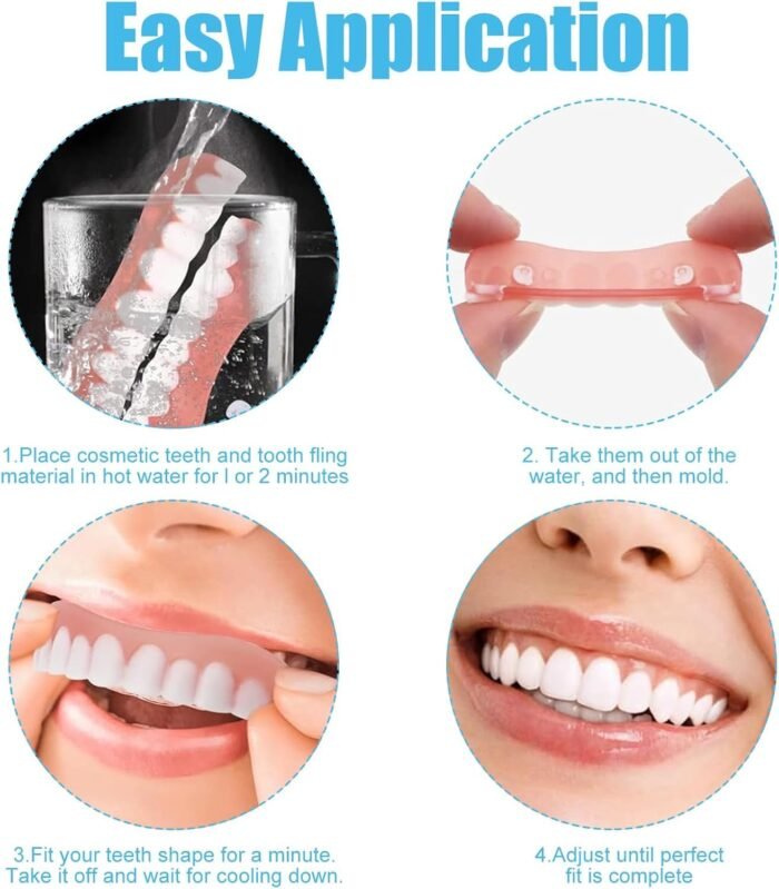 Perfect Smile Veneers Tooth Cover Dub Correction of Teeth for Bad False Teeth Instant Upper Dental Teeth Whitening Beauty Tool - Tradedubai.ae Wholesale B2B Market