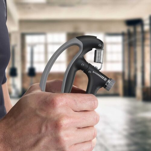 Sportex/ LIFETOP Hand Grip Strengthener, Adjustable R Shaped Hand Gripper, 10-100 Kg Electronic Forearm Exerciser With Counter, Hand Exerciser For Muscle Building And Injury Recovery For Athletes- JHW 026 - Tradedubai.ae Wholesale B2B Market