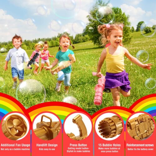 Bubble Gatling Gun for Cool Toys & Gift, Bubble Machine Bubble Gun Toy 8-Hole Huge Amount Bubble Maker for Boys and Girls ( Multicolor) - Tradedubai.ae Wholesale B2B Market Bubble Gatling Gun for Cool Toys & Gift, Bubble Machine Bubble Gun Toy 8-Hole Huge Amount Bubble Maker for Boys and Girls ( Multicolor) - Tradedubai.ae Wholesale B2B Market
