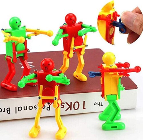 5 Pcs Funny Spring Wind-up Dancing Walking Robot Toy for Kids, Robot Playset for Kids Role Playing, Robots Theme Party Activity - Tradedubai.ae Wholesale B2B Market