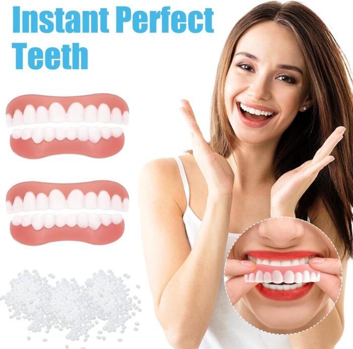 Perfect Smile Veneers Tooth Cover Dub Correction of Teeth for Bad False Teeth Instant Upper Dental Teeth Whitening Beauty Tool - Tradedubai.ae Wholesale B2B Market