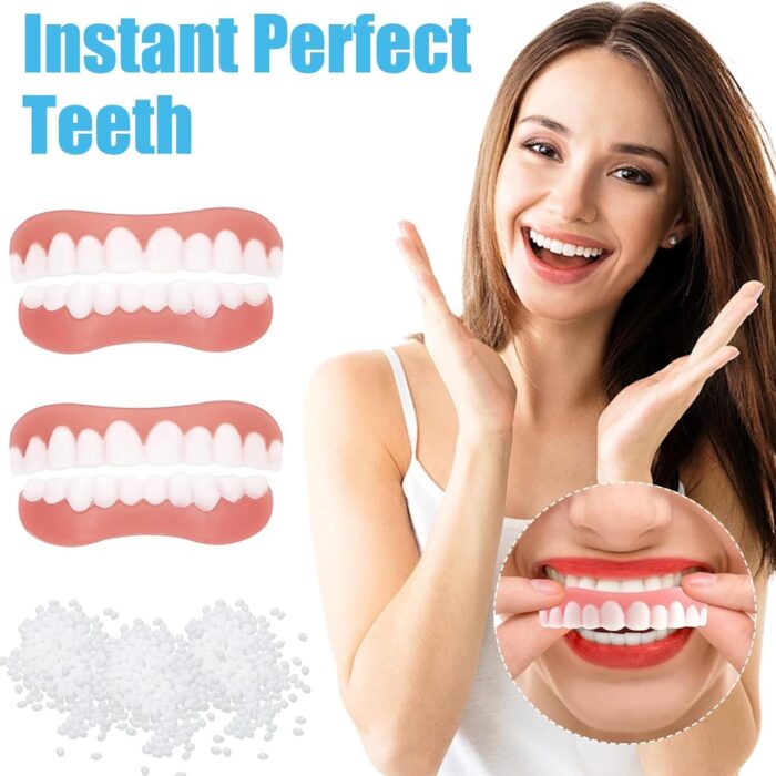 Perfect Smile Veneers Tooth Cover Dub Correction of Teeth for Bad False Teeth Instant Upper Dental Teeth Whitening Beauty Tool