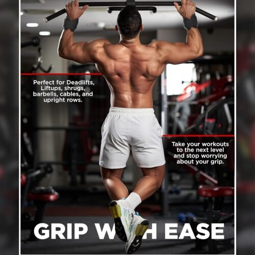 Lordex Power Weight Lifting Training Gym Bar Hook Grips Straps gloves Wrist Support