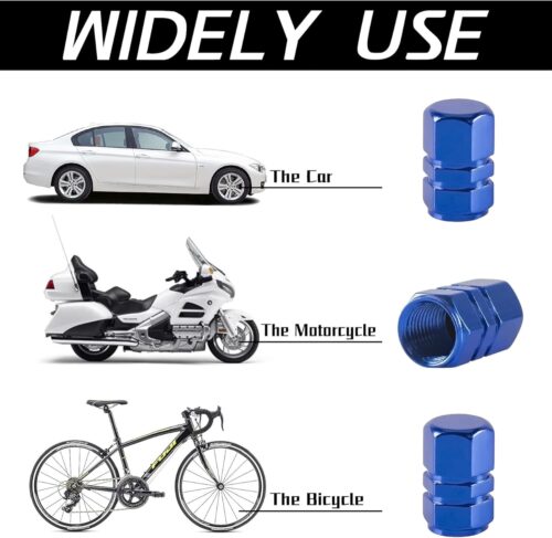 4 Pieces Tire Stem Valve Caps Wheel Valve Covers Car Dustproof Tire Cap, for Cars, SUV, Trucks, Motorcycles and Bike Wheel