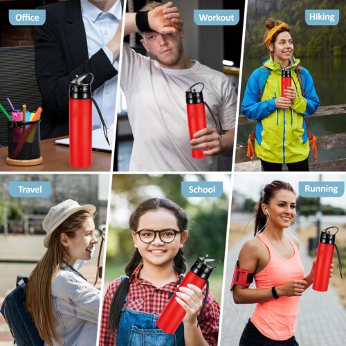 600 ml Reusable Water Bottle, Foldable Water Bottle, Flexible Collapsible Water Bottle for Hiking, Adventure, Travel, Festival ( Red) - Tradedubai.ae Wholesale B2B Market