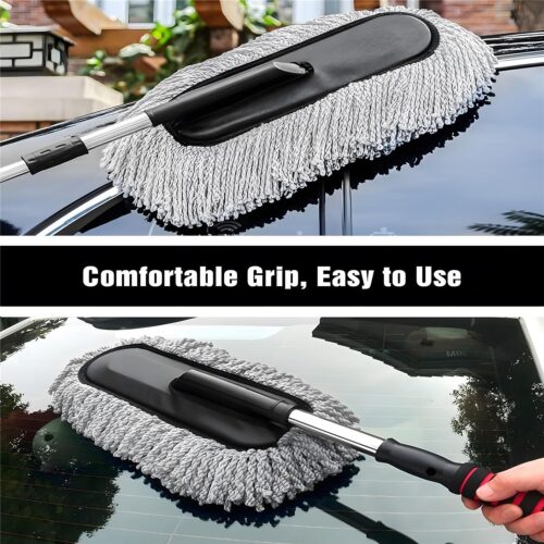 Extendable Car Duster - Long Handle Microfiber Exterior Scratch-Free Cleaning Tool for Truck, Pickup, SUV, RV, Motorcycle, and Vehicles- Gray - Tradedubai.ae Wholesale B2B Market Extendable Car Duster - Long Handle Microfiber Exterior Scratch-Free Cleaning Tool for Truck, Pickup, SUV, RV, Motorcycle, and Vehicles- Gray - Tradedubai.ae Wholesale B2B Market