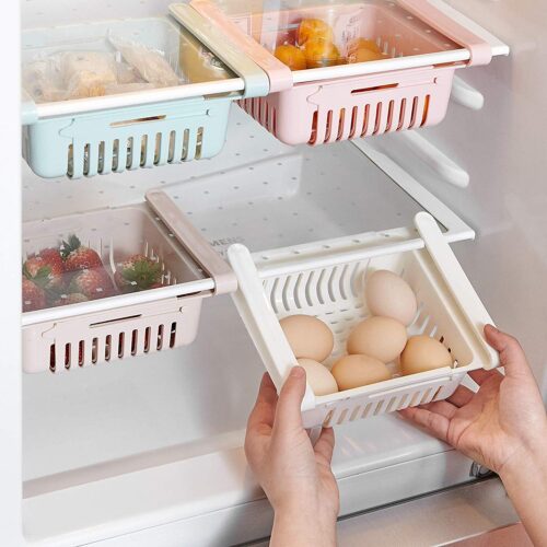 Adjustable and Stretchable Fridge Organizer Fresh Spacer Layer Storage Rack Drawer Basket Refrigerator Pull-Out Drawers ( Multicolor) - Tradedubai.ae Wholesale B2B Market Adjustable and Stretchable Fridge Organizer Fresh Spacer Layer Storage Rack Drawer Basket Refrigerator Pull-Out Drawers ( Multicolor) - Tradedubai.ae Wholesale B2B Market