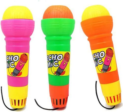 Childrens Toy Echo Microphone Mic Voice Changer Toy Gift Birthday Present Kids Party Random Color