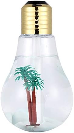 Colorful Light Bulb Humidifier Air Ultrasonic USB 400ML Essential Oil Diffuser Atomizer Freshener Mist Maker For Home Office ( Gold) - Tradedubai.ae Wholesale B2B Market