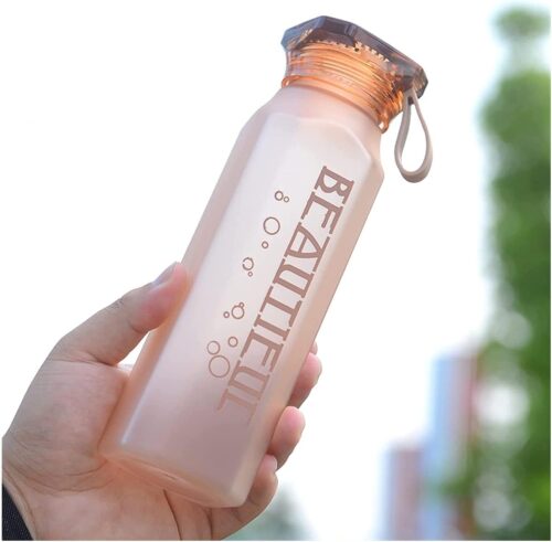 550ML Portable Water bottle Transparent Frosted Plastic Square Cup Male And Female Outdoor Portable Water Cup Portable Rope Cup Sports Water Bottles - Frosted Brown - Tradedubai.ae Wholesale B2B Market 550ML Portable Water bottle Transparent Frosted Plastic Square Cup Male And Female Outdoor Portable Water Cup Portable Rope Cup Sports Water Bottles - Frosted Brown - Tradedubai.ae Wholesale B2B Market