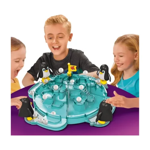 Educational Kids Family Party Multiplayer Shooting Bean Kick Snowball Tabletop Penguin Game, Children indoor Plastic Board Games