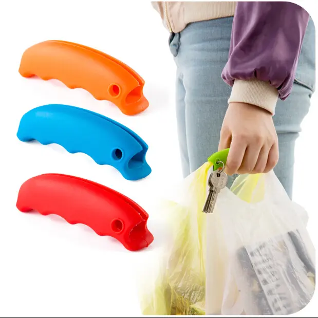 Silicone Gel Handle Carrier for Plastic, Grocery & Shopping Bags - Ergonomic Grip, Reusable & Durable -Multicolor - Tradedubai.ae Wholesale B2B Market