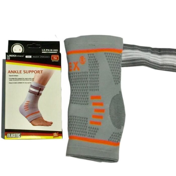 LORDEX Ankle Brace Compression Support for Men & Women, Sports Ankle Stabilizer, Reduces Swelling, Protects Sprains and Injuries