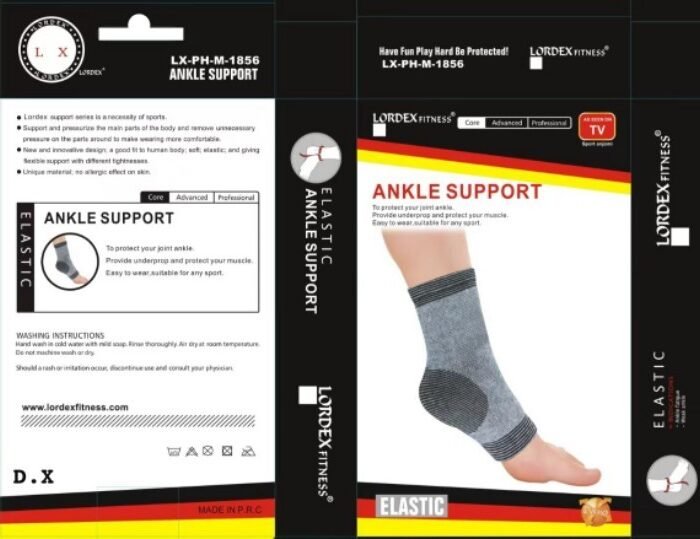 LORDEX Ankle Support Brace, Foot Plantar Fasciitis Socks for Men Women Sprained Ankle, Achilles Tendonitis, Pain Relief