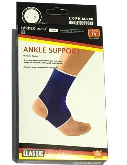 LORDEX Ankle Support Guard Pain Relief for Gym and Physical Activities 1 Pair Ankle Support