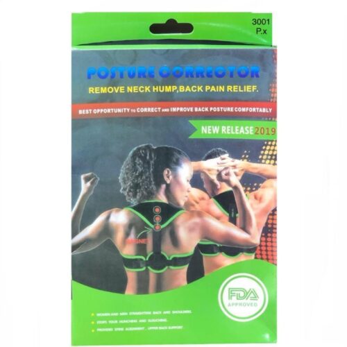 LORDEX Back Support Brace Trainer, Adjustable and Best for Improving Posture, Helps Relieve Back Pain, Comfort for Spine, Neck, and Shoulder, Helps Reduce Pain for Women and Men