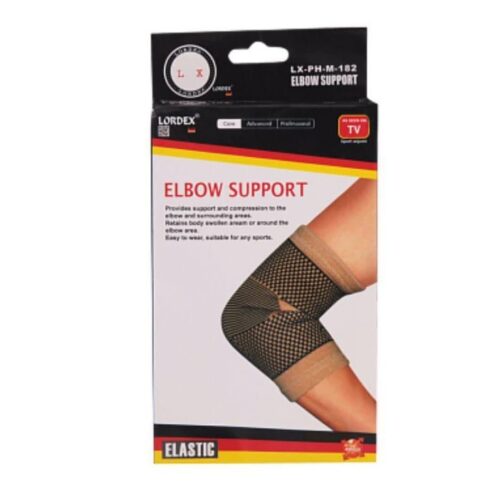 LORDEX Copper Elbow Compression Sleeve or Men & Women Tendonitis, Tennis Elbow, Golf Elbow, Breathable Elbow Brace