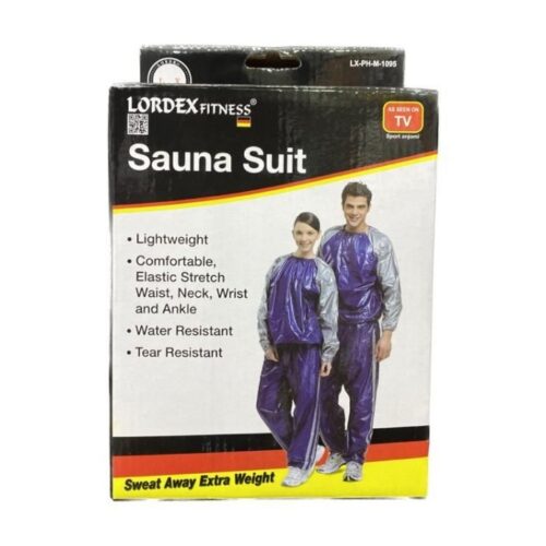 LORDEX Heavy Duty Sauna Suit Men Women Weight Loss Exercise Slim Gym Fitness Workout Anti-Rip Sweat Sauna Suits
