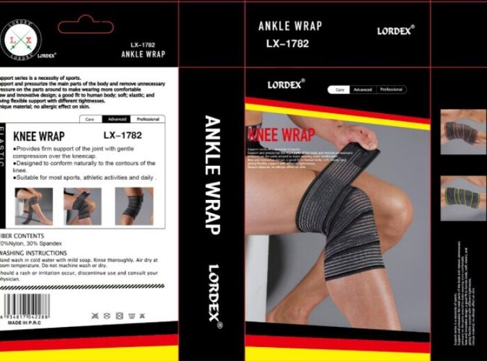 LORDEX Men Elastic Calf Knee Compression Bandage Wraps Support for Ankle Wrist Thigh, Reduce Muscle Swelling and Sprains, Pain Relief, Shin Splints Guard for Sports Gym -LX-1782