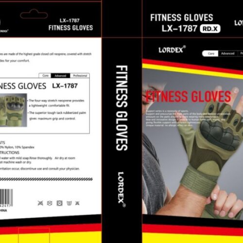 LORDEX Men's Outdoor Fingerless Gloves Half Finger Gloves Breathable Workout Gloves for Climbing Cycling Hunting