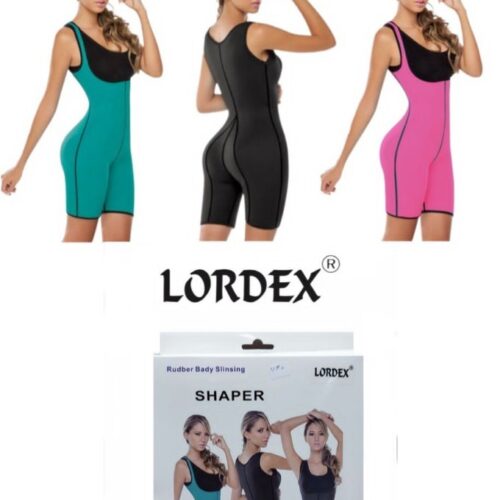 LORDEX Neoprene Sweat Sauna Suit Women Full Body Shaper Compression Slimming Shapewear Bodysuits