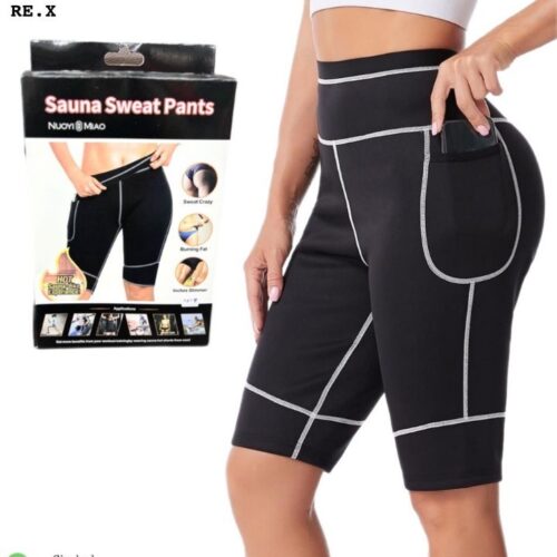 LORDEX Sauna Sweat Shorts for Women, High Waisted Leggings for Women