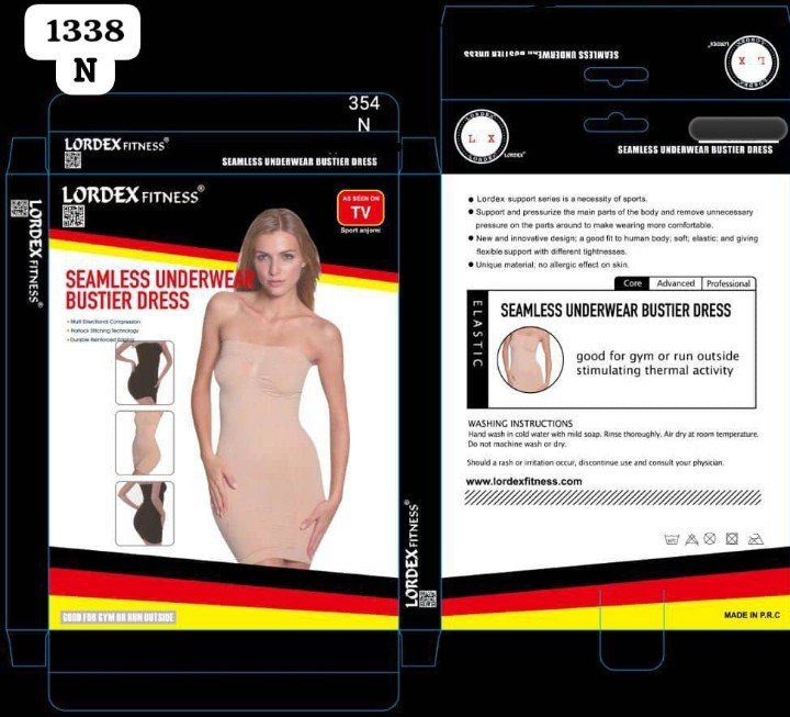 LORDEX Strapless Shapewear Slip for Under Dresses Tummy Control Women's Full Slip Body Shaper Seamless LORDEX Strapless Shapewear Slip for Under Dresses Tummy Control Women's Full Slip Body Shaper Seamless