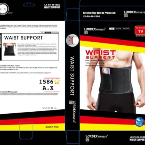 LORDEX Sweat-Inducing Waist Belt for Fat Burning Sweating Fat Loss Fitness Tummy Tuck and Lumbar Support