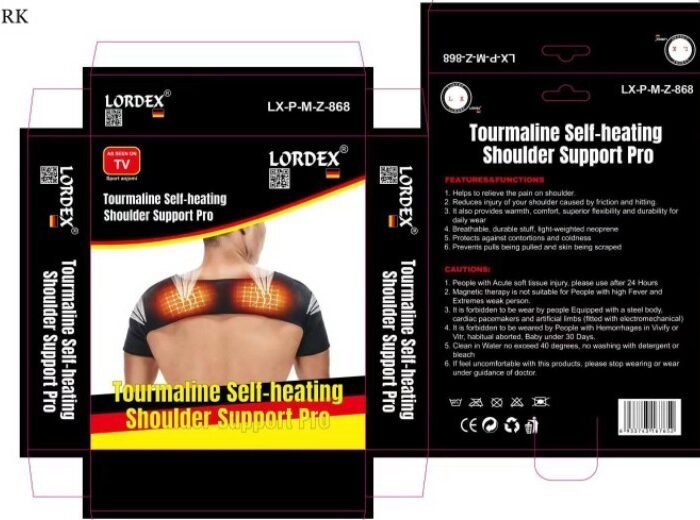 LORDEX Tourmaline Self-heating Shoulder Support Pro