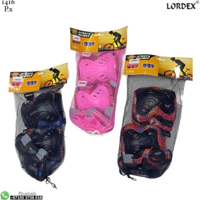 Lordex Adjustable Knee Elbow Pads Wrist Guards for Skating, Driving, Scooter, Skateboard - Tradedubai.ae Wholesale B2B Market