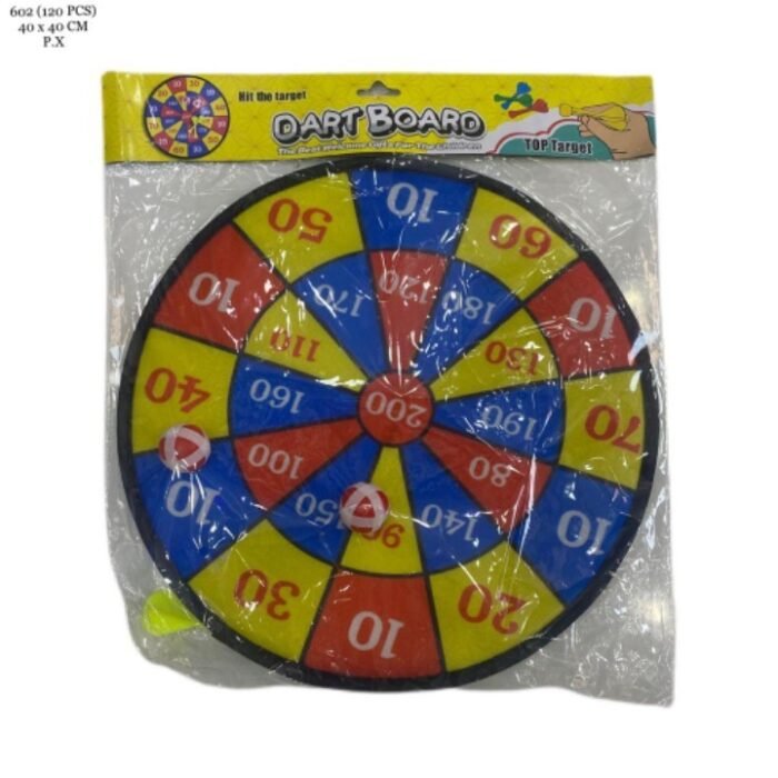 Lordex Dartboard, Set of 2 Kids Dartboards with 10 Sticky Balls 4 Self-adhesive Darts Toss Game Pack for Birthday, Carnival, Garden & Outdoor Party