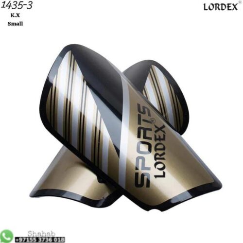 Lordex Football Shin Guards with High Elastic Sleeves - Compact, EVA, Velcro - Young Boys and Girls Kick Protection