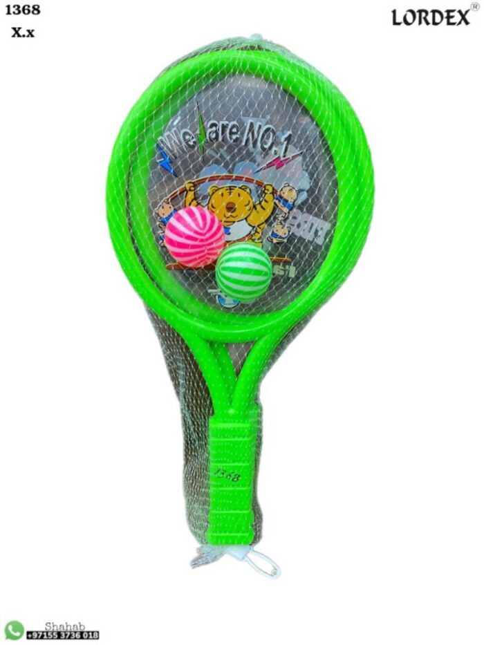 Lordex Set of Kids Badminton Tennis Set With Rackets Ball, Children Outdoor Sports Exercise Game Toys